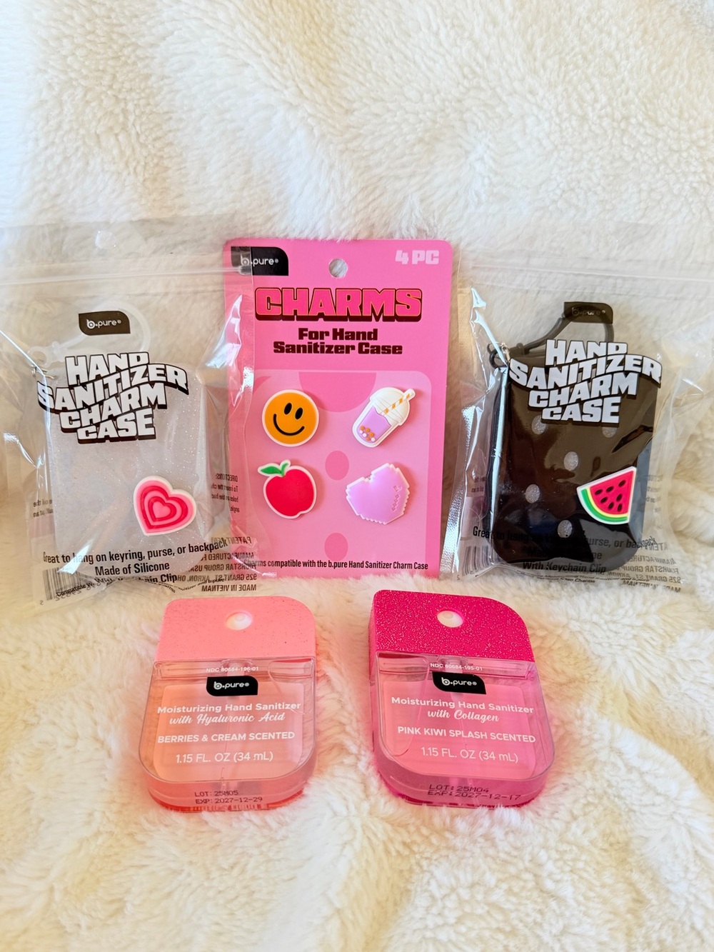 b.pure Viral Charm Hand Sanitizer Case & Spray 5-Pc Bundle Set - Dollar Tree